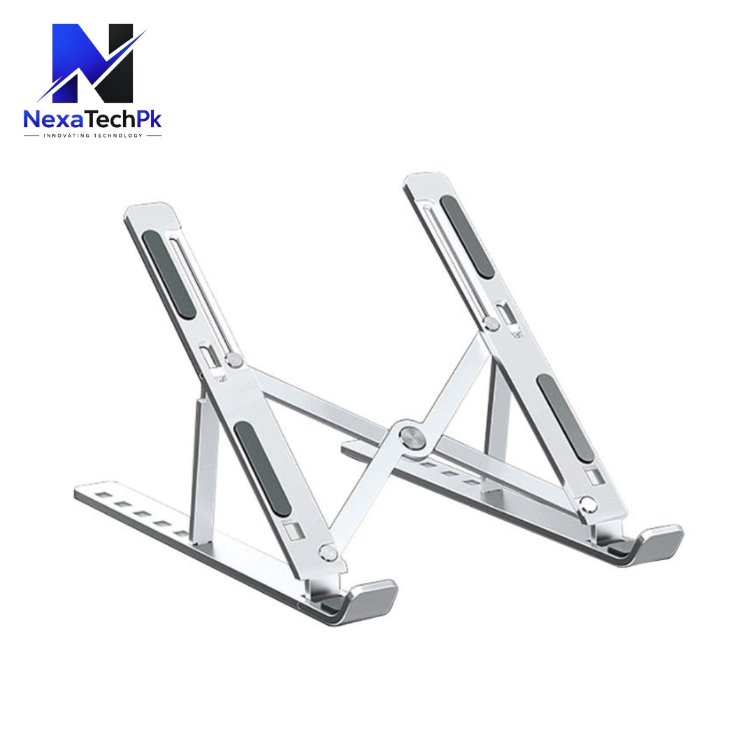 Premium Laptop Stand Multi-Angle Height Adjustable, Anti-Slip, Foldable