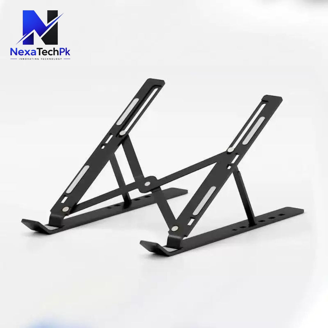 Premium Laptop Stand Multi-Angle Height Adjustable, Anti-Slip, Foldable